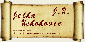 Jelka Uskoković vizit kartica